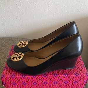 Black Tory Burch Wedges